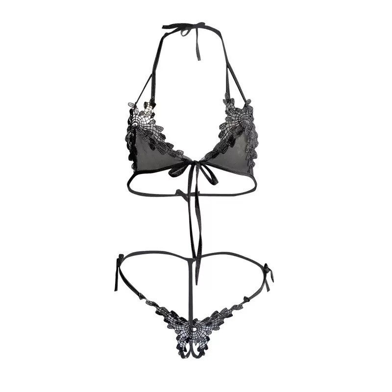 Lencería sexy para mujer, body - Lace Bralette Set reseña y precio