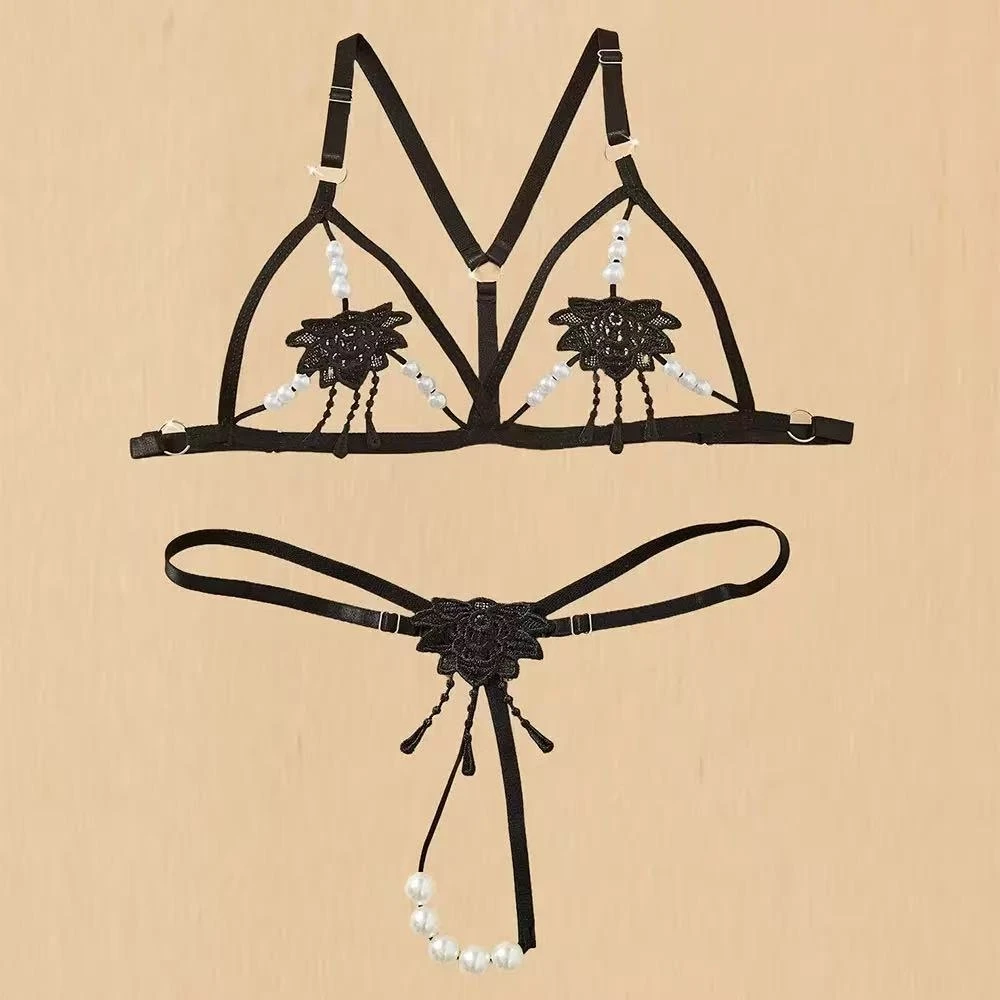 Lencería caliente de Lolita pa - Lace Bralette Set reseña y precio