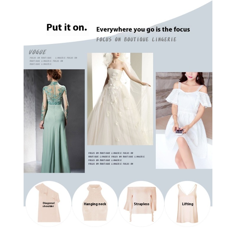 Sujetador de silicona de talla - Backless Bra Sticky reseña y precio